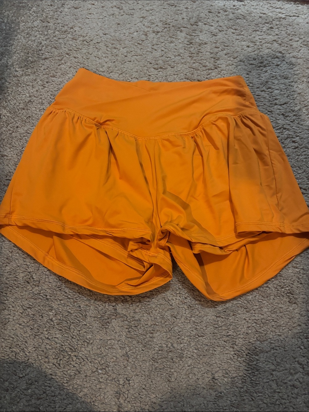 Women's Athletic Skort Shorts in rusty Orange